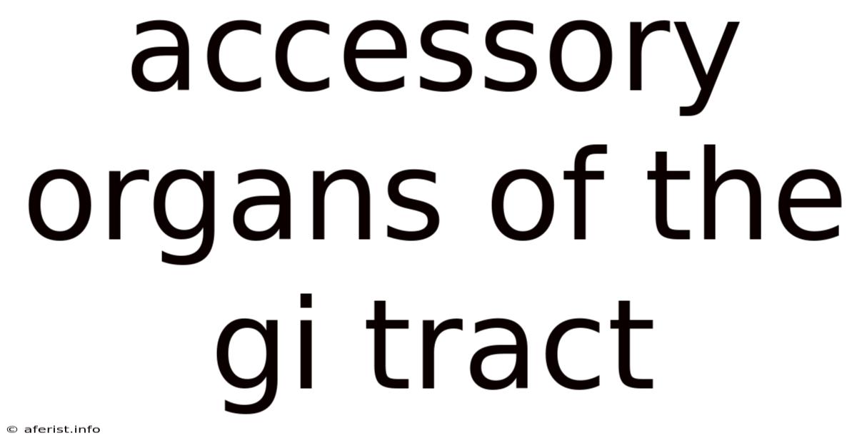 Accessory Organs Of The Gi Tract