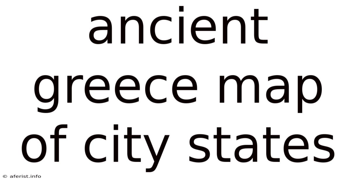 Ancient Greece Map Of City States