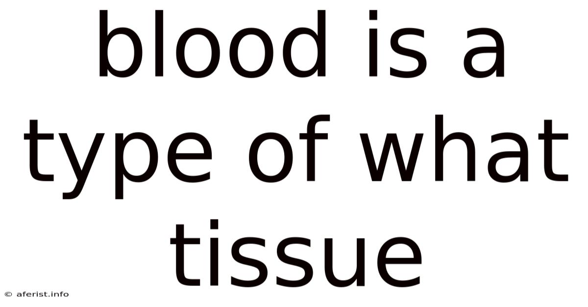 Blood Is A Type Of What Tissue