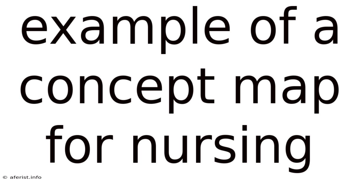 Example Of A Concept Map For Nursing