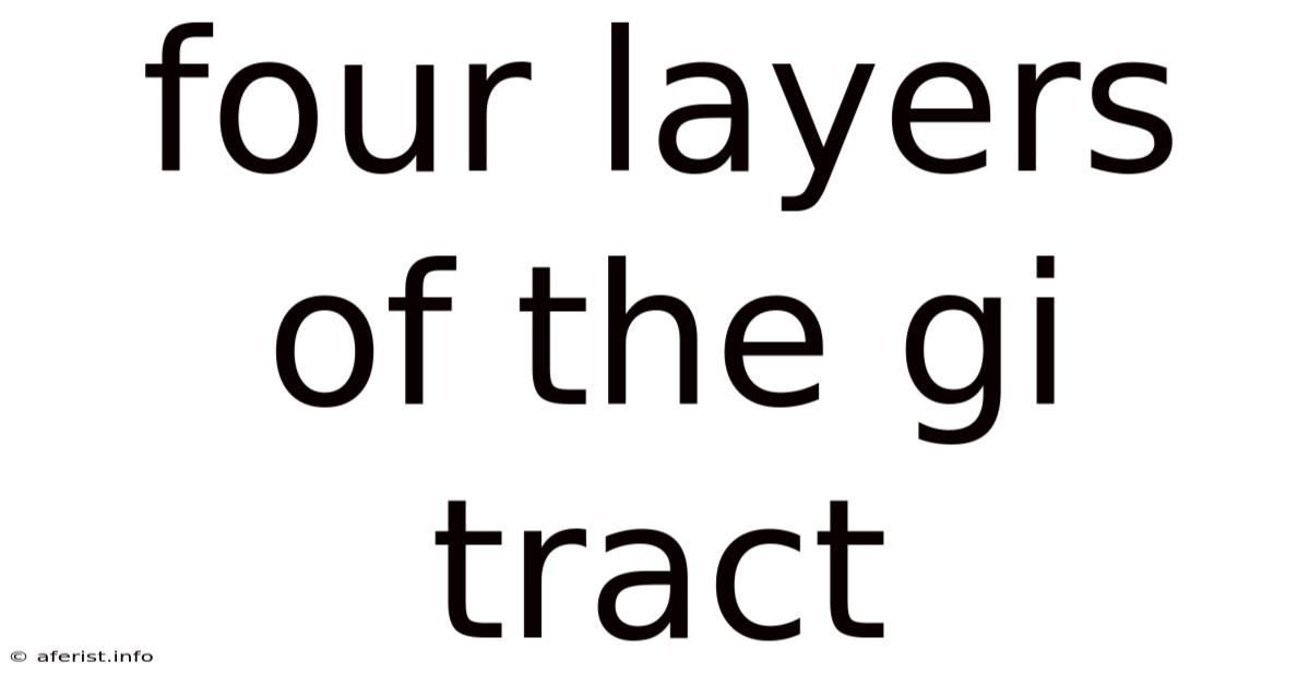 Four Layers Of The Gi Tract