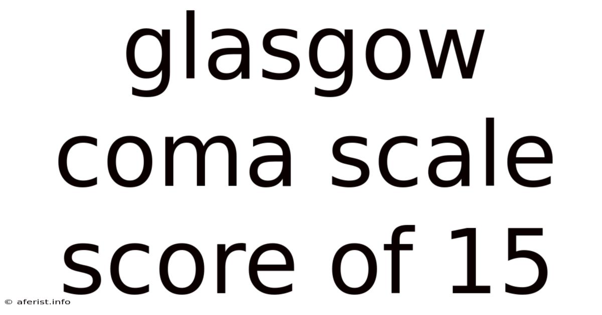 Glasgow Coma Scale Score Of 15
