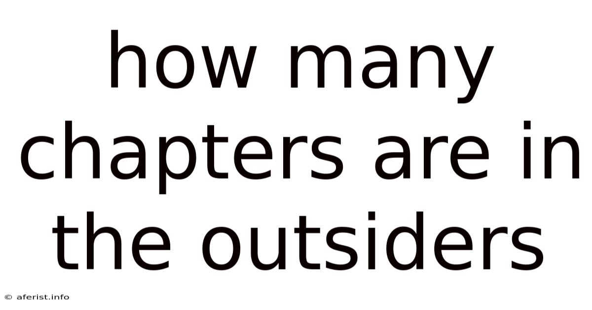 How Many Chapters Are In The Outsiders