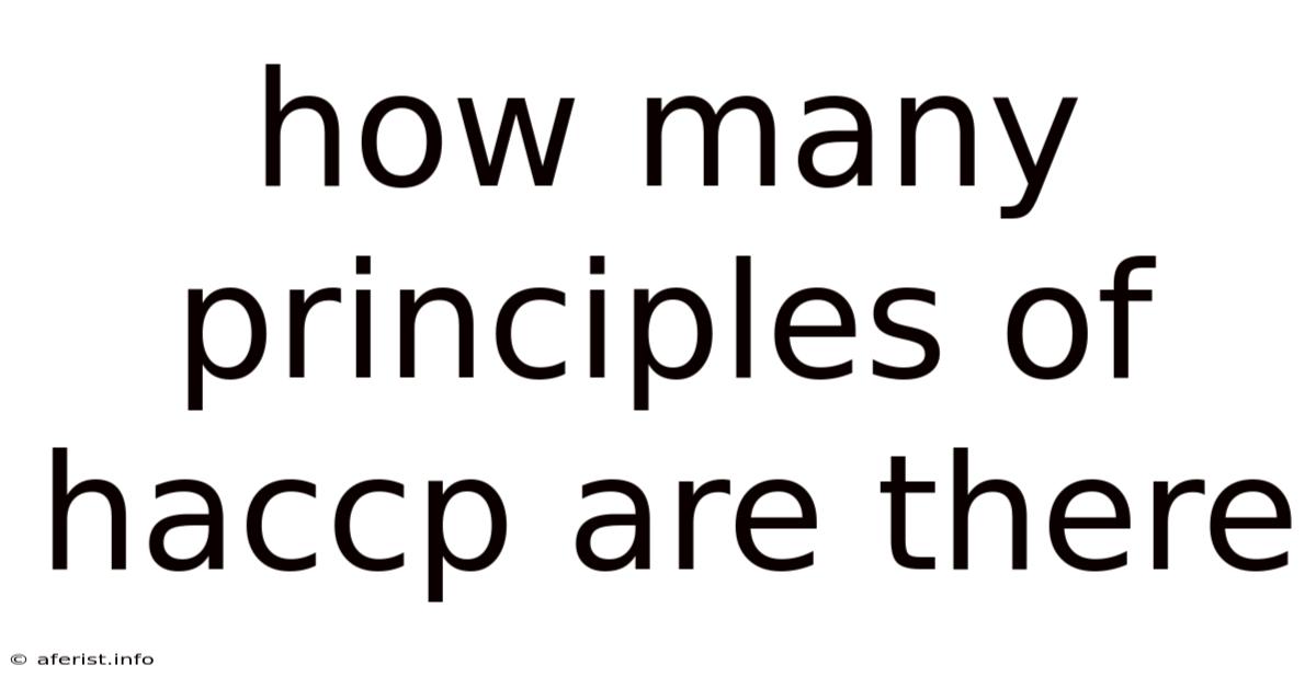 How Many Principles Of Haccp Are There