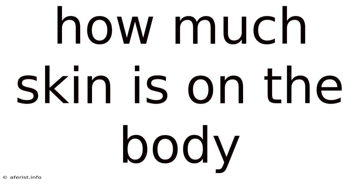 How Much Skin Is On The Body