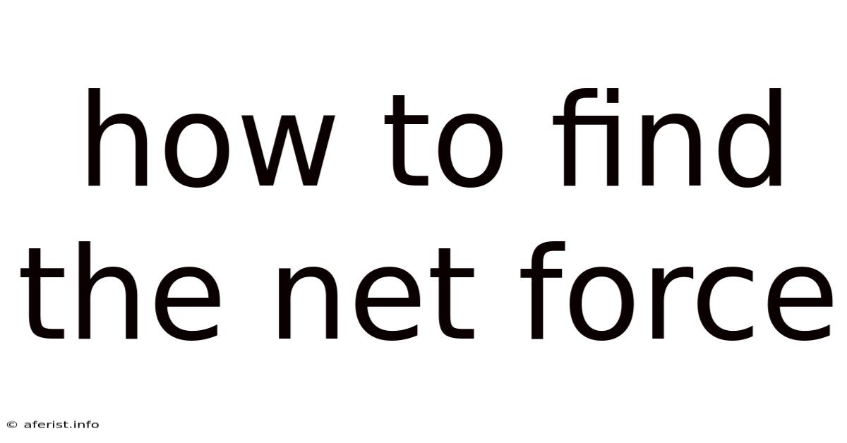 How To Find The Net Force