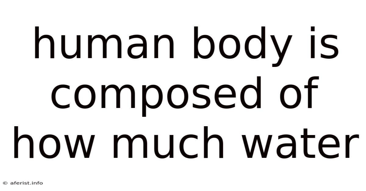 Human Body Is Composed Of How Much Water