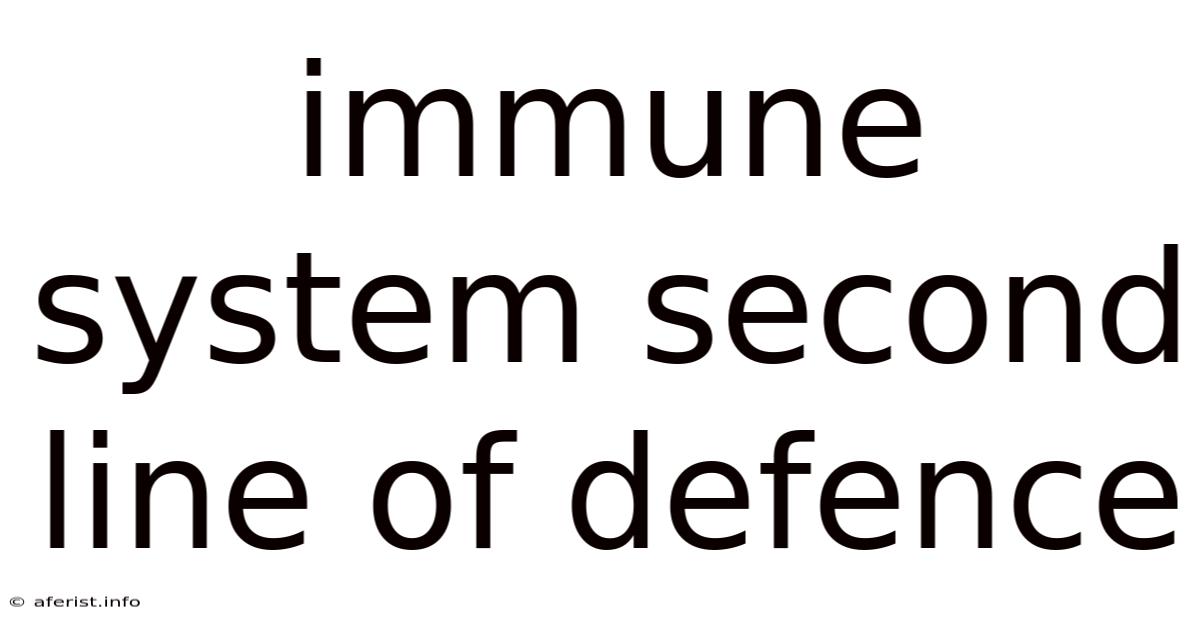 Immune System Second Line Of Defence