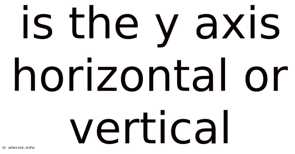 Is The Y Axis Horizontal Or Vertical