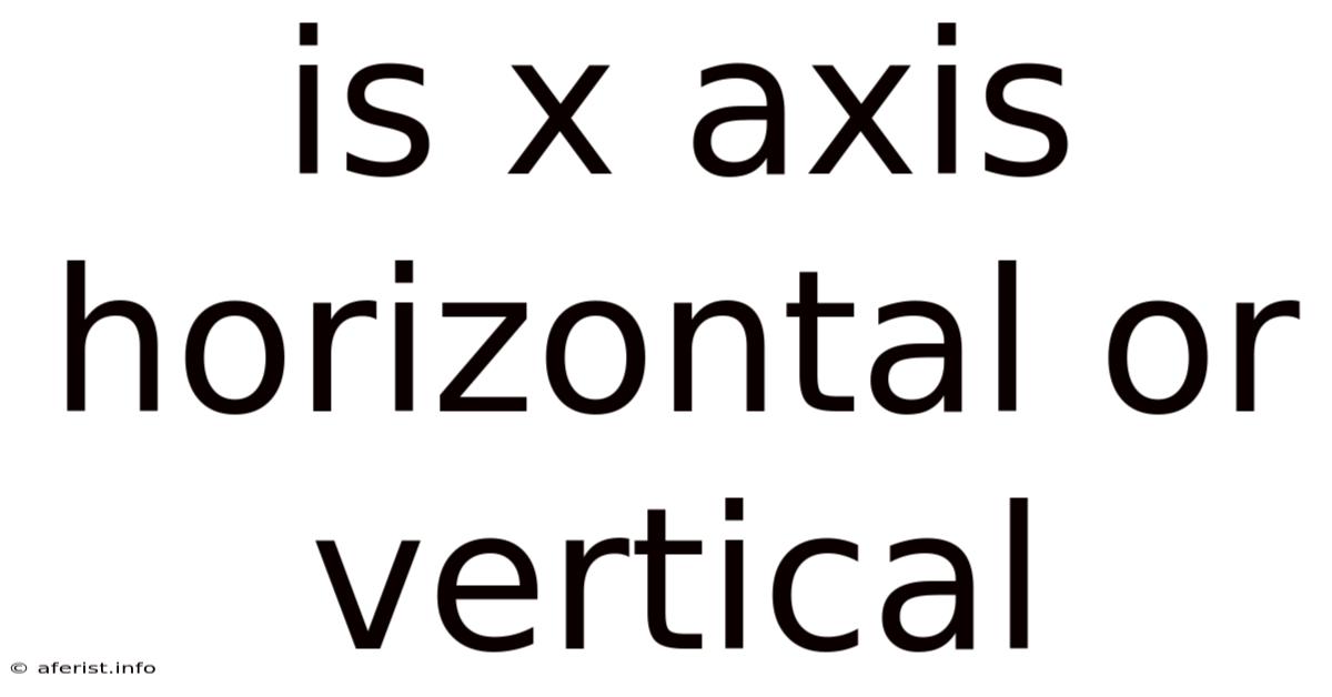 Is X Axis Horizontal Or Vertical