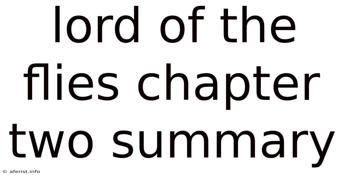 Lord Of The Flies Chapter Two Summary