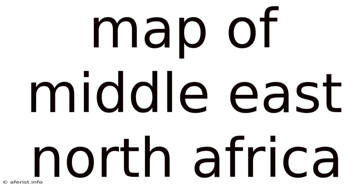 Map Of Middle East North Africa