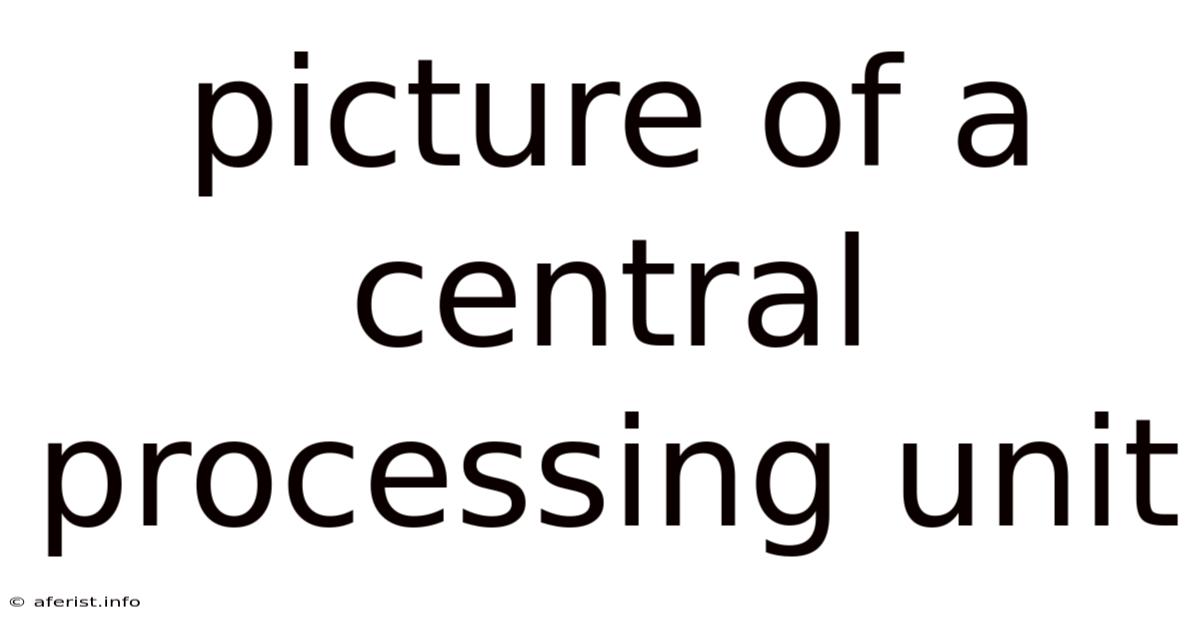 Picture Of A Central Processing Unit