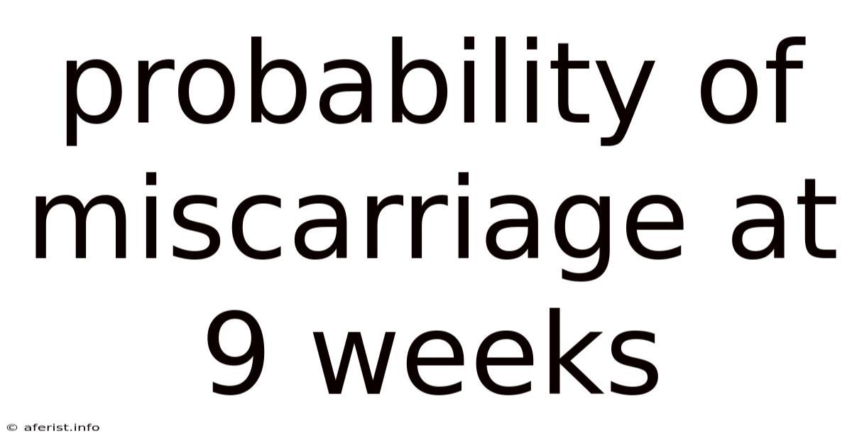 Probability Of Miscarriage At 9 Weeks