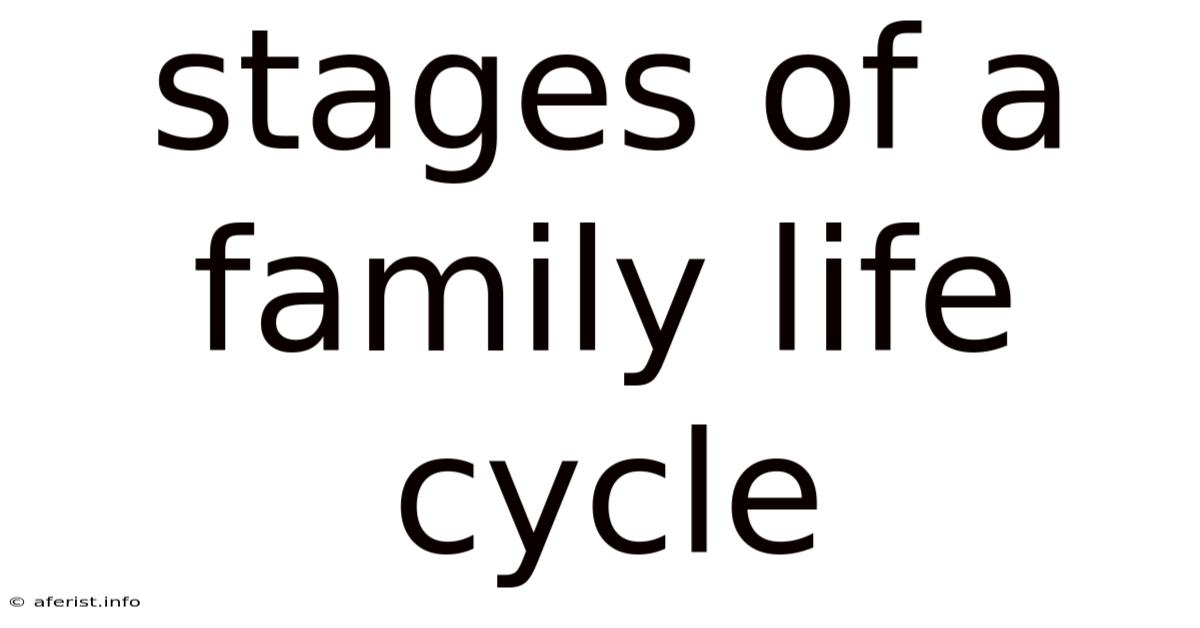 Stages Of A Family Life Cycle