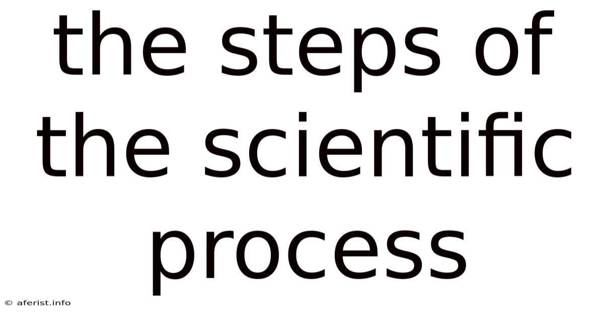 The Steps Of The Scientific Process