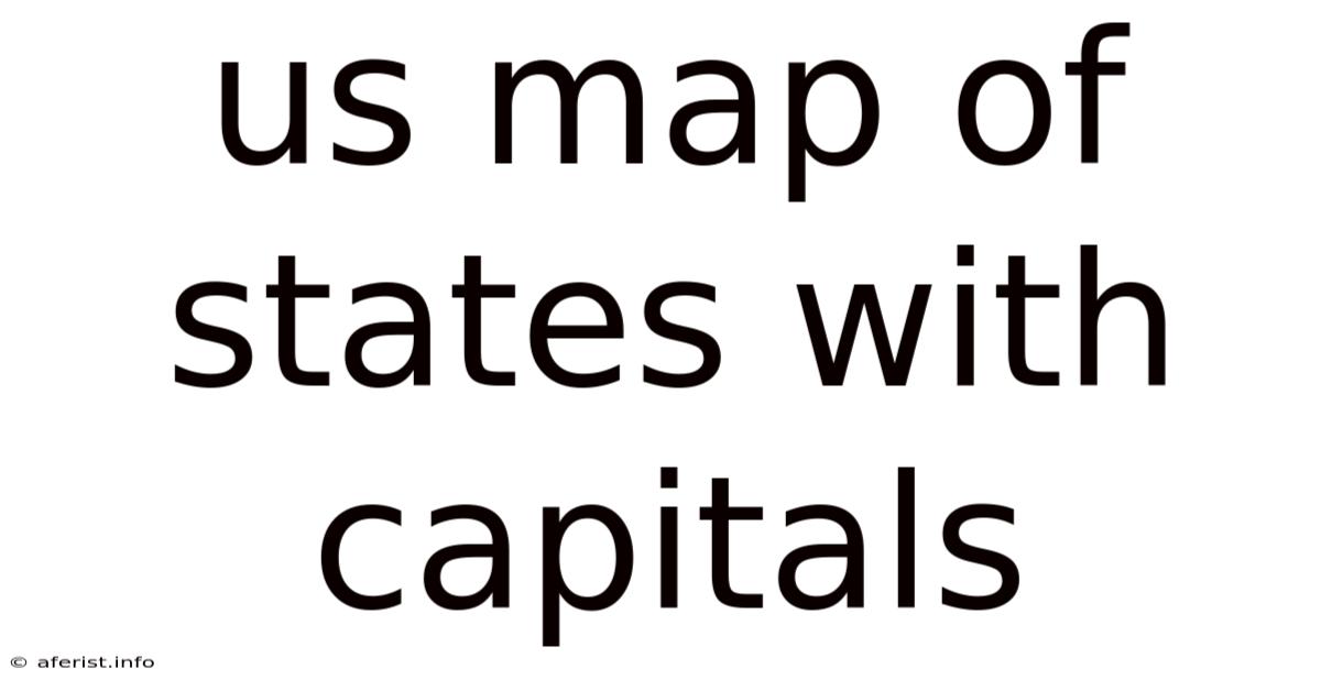 Us Map Of States With Capitals