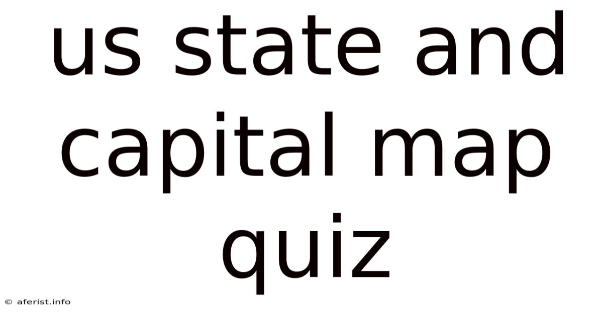 Us State And Capital Map Quiz