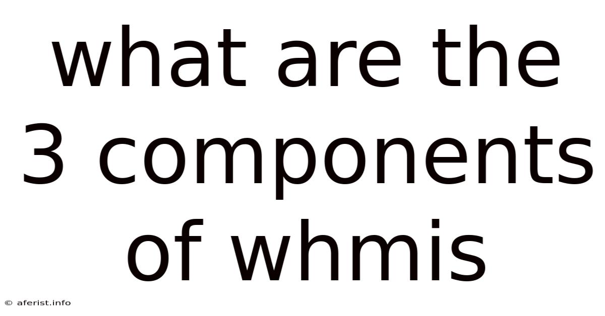 What Are The 3 Components Of Whmis