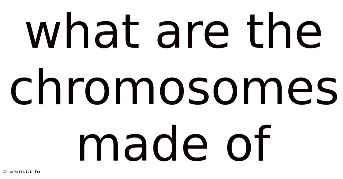 What Are The Chromosomes Made Of