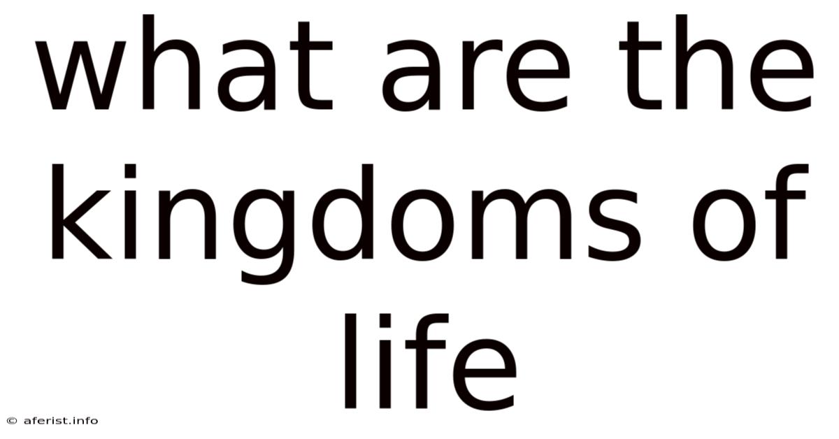 What Are The Kingdoms Of Life