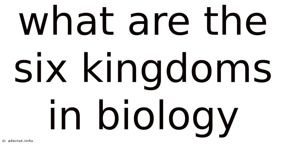 What Are The Six Kingdoms In Biology