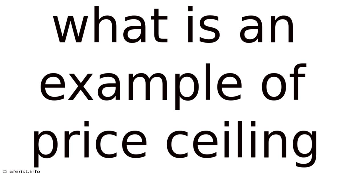 What Is An Example Of Price Ceiling