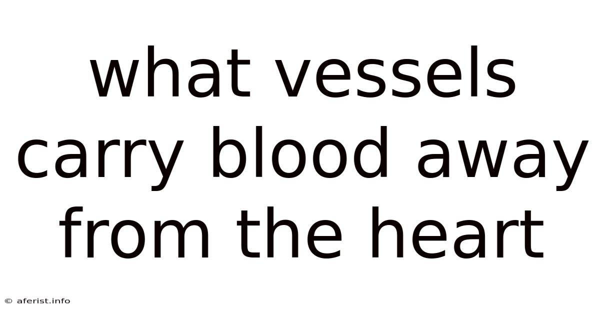 What Vessels Carry Blood Away From The Heart