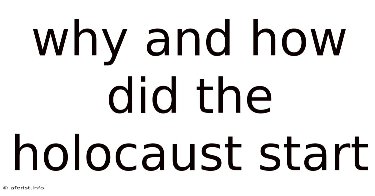 Why And How Did The Holocaust Start